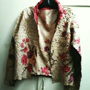 Handmade reversible blouse and jacket set